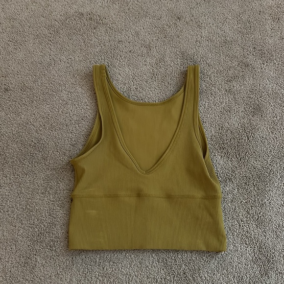 LIME GREEN REVERSIBLE LULULEMON TANK TOP! - Picture 2 of 2